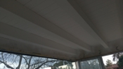 tetto in legno lamellare bianco 